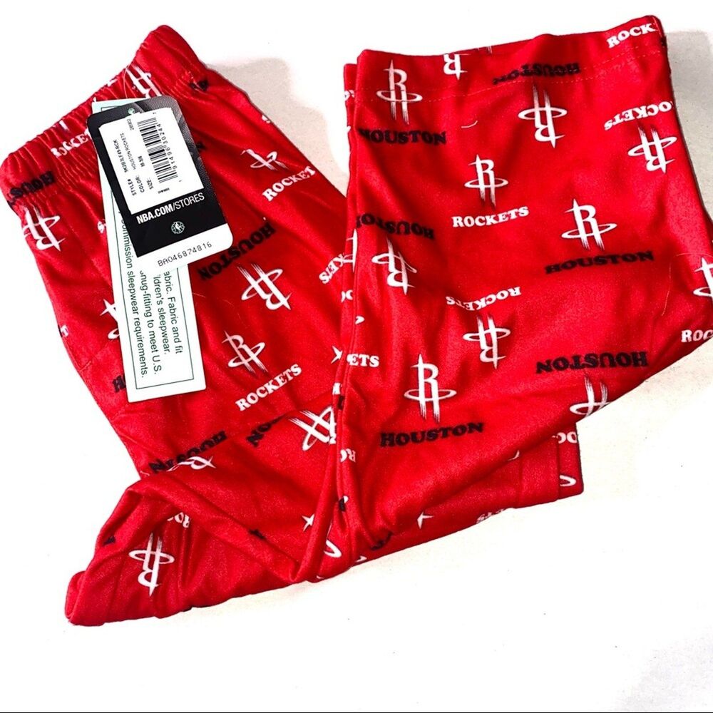NBA Girls Boys NWT Houston Rockets Pajama Lounge Pants Size M- 5/6 !